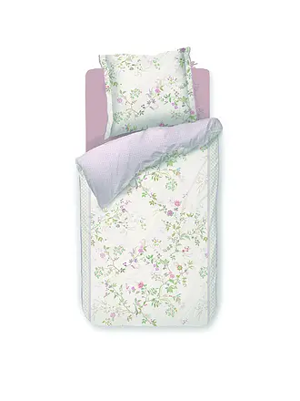 PIP STUDIO | Perkal Bettwäsche BUSTANI 70x90cm/140x200cm Green | weiss